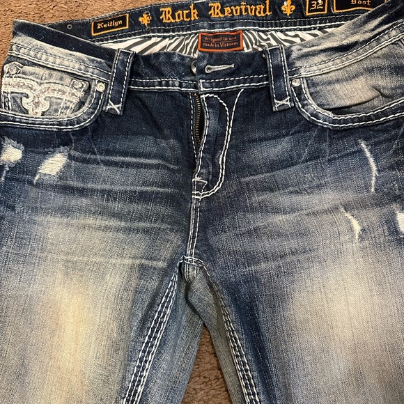 Rock Revival Bootcut Woman’s Size 32 Waist Jeans - Picture 2 of 4